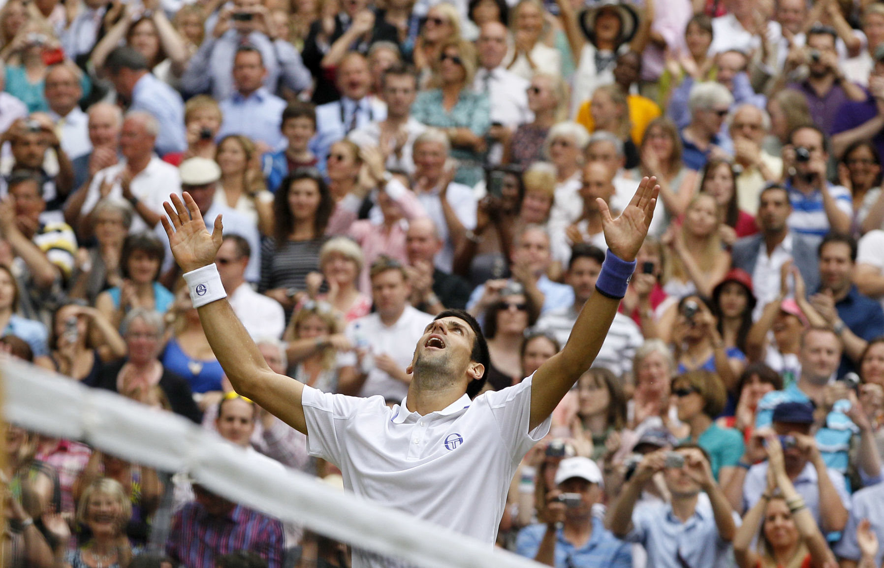 2011: Novak Djokovic wins his first Wimbledon title, topping Rafael Nadal